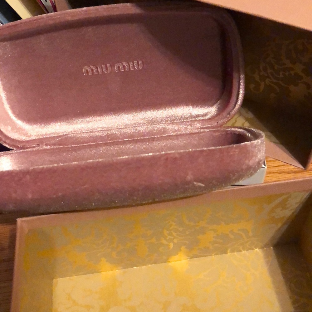 MIU MIU sun glass case and box
